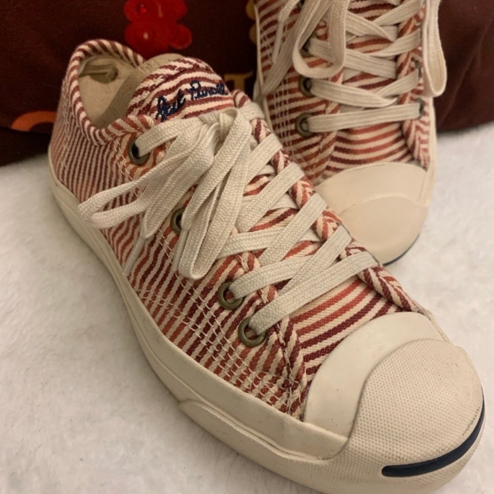 Converse Jack Purcell X Striped Red & White Unisex Sneakers